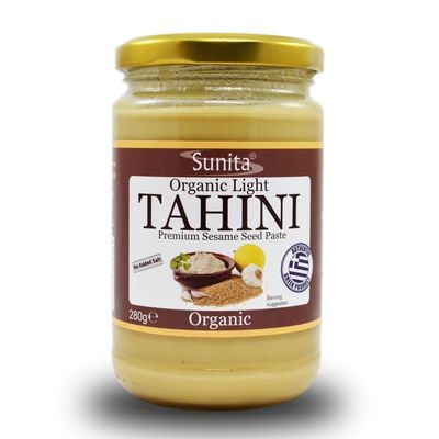 6 Pack of Gluten Free Sunita Organic Light Tahini 280 g
