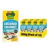 Tropical Sun Creamed Coconut 200g Pack of 12 | 100% Pure Desiccated Coconut Block | Rich & Creamy Texture for Curries, Soups, Desserts & Baking | Vegan & Gluten-Free | No Additives or Preservatives view 1