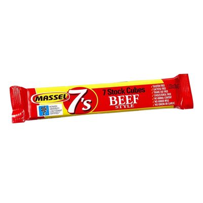 Massel 7's, Vegan Bouillon Stock Cubes - Gluten-Free, Beef Broth Flavour - 35g, Pack of 10 Soup Stock