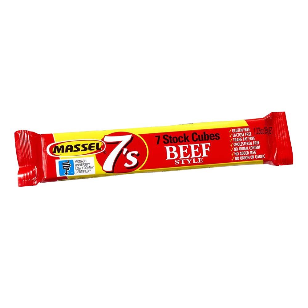 Massel 7's, Vegan Bouillon Stock Cubes - Gluten-Free, Beef Broth Flavour - 35g, Pack of 10 Soup Stock