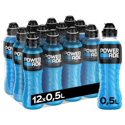 Powerade Mountain Blast, Energy drink, 500ml, pack of 12