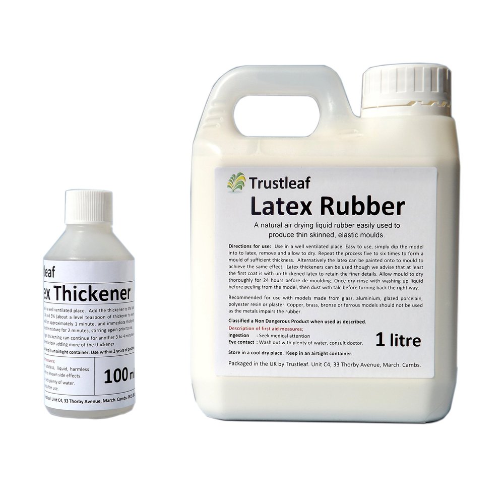 100ml Latex Thickener Gel + 1 Litre Liquid Latex Dipping Rubber