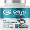 Oral Probiotics for Mouth Bad Breath Treatment for Kids Dental Care & Cavity Prevention with BLIS K12 M18  Dr Formulated Dental Probiotics for Teeth and Gums, 30 Chewable Tablets Strawberry Vanilla view 1