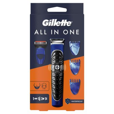 Gillette 4-in-1 Mens Precision Body and Beard Trimmer, Shaver and Edger