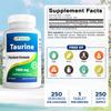 Best Naturals Taurine 1000 Mg Tablet, 250 Count (250 Count (Pack of 1)) view 2