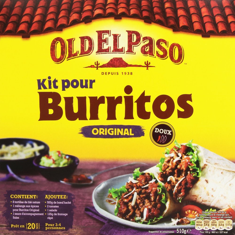 Old El Paso Pepper Burritos Kit 510 g