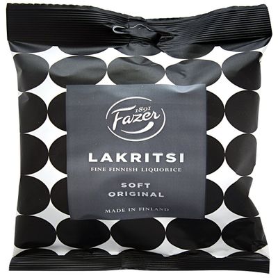 Fazer Lakritsi - Soft & Original - Fine Finnish Liquorice - Bag