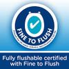 Andrex Classic Clean Washlets Moist Toilet Tissue, certified 'Fine to Flush', Plastic Free & Biodegradable view 2