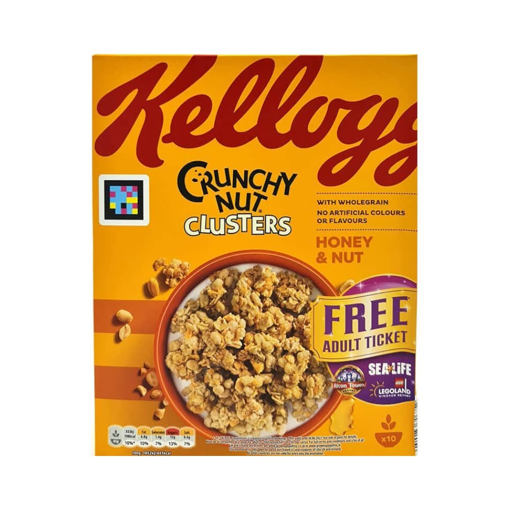 Kellogg's Crunchy Nut Honey & Nut Clusters, 450g