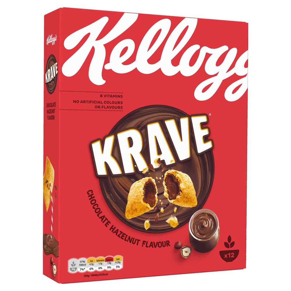 Kellogg's Kellogg's Krave Milk Chocolate, 375 Grams