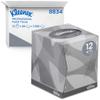 Kleenex Facial Tissue Box, 2-Ply White Tissues, Strong & Absorbent, Fragrance-Free, FSC Certified, Stylish Cube Box for Home & Office Use, 12 Boxes x 88 Sheets (1,056 Tissues Total), Model nr. 8834 view 1