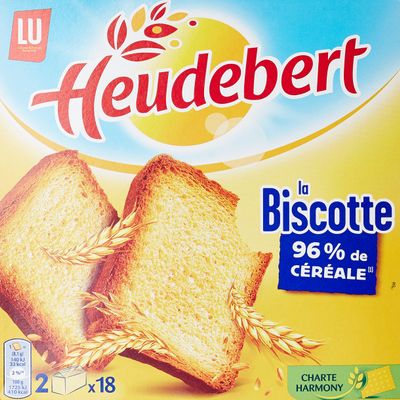 Heudebert Biscotte Nature 36 Slices, 290 g