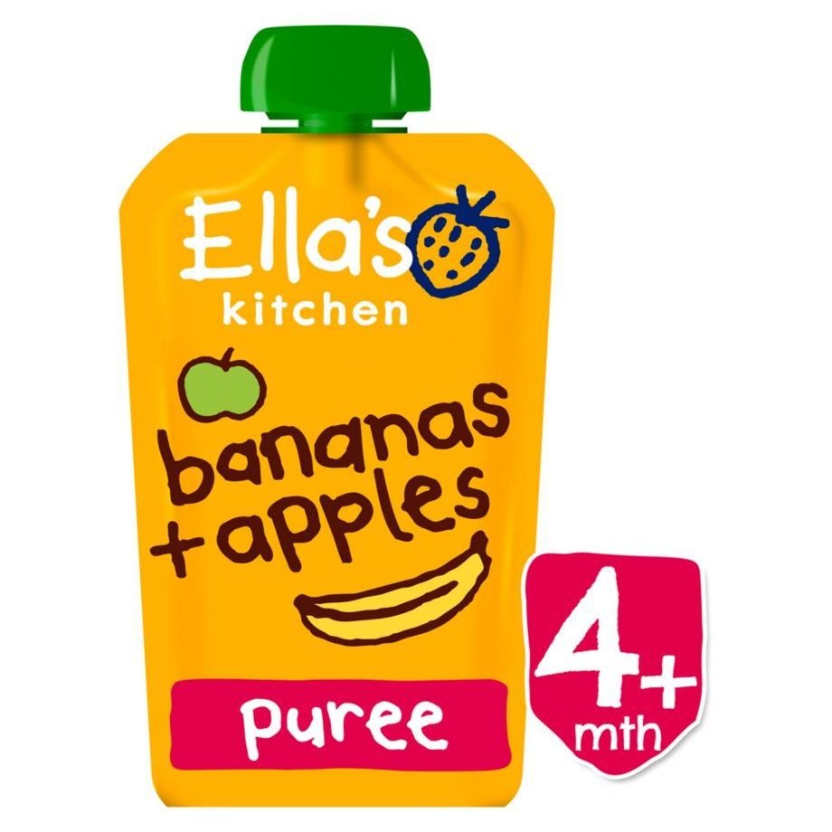 Ella's Kitchen Apples + Bananas Stage 1 from 4 Months 120g