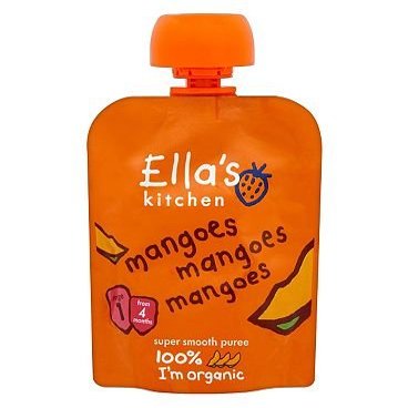 Ella's Kitchen Mangoes Mangoes Mangoes Stage 1 from 4 Months 70g