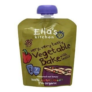 Ella's Kitchen Very, Very Tasty Vegetable Bake with Lentils Stage 2 from 7 Months 130g