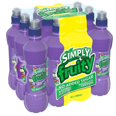 Simply Fruity Apple & Blackcurrant, 12 x 330 ml