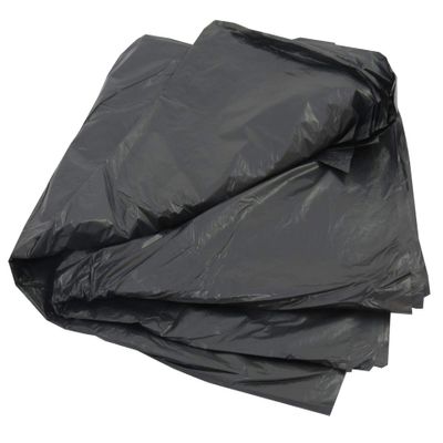 10 Large Black Plastic Polythene Wheelie Bin Liners Bags Sacks Size 30 x 46 x 54" Fits Standard Size Wheeliebin Refuse Rubbish Waste Dustbin