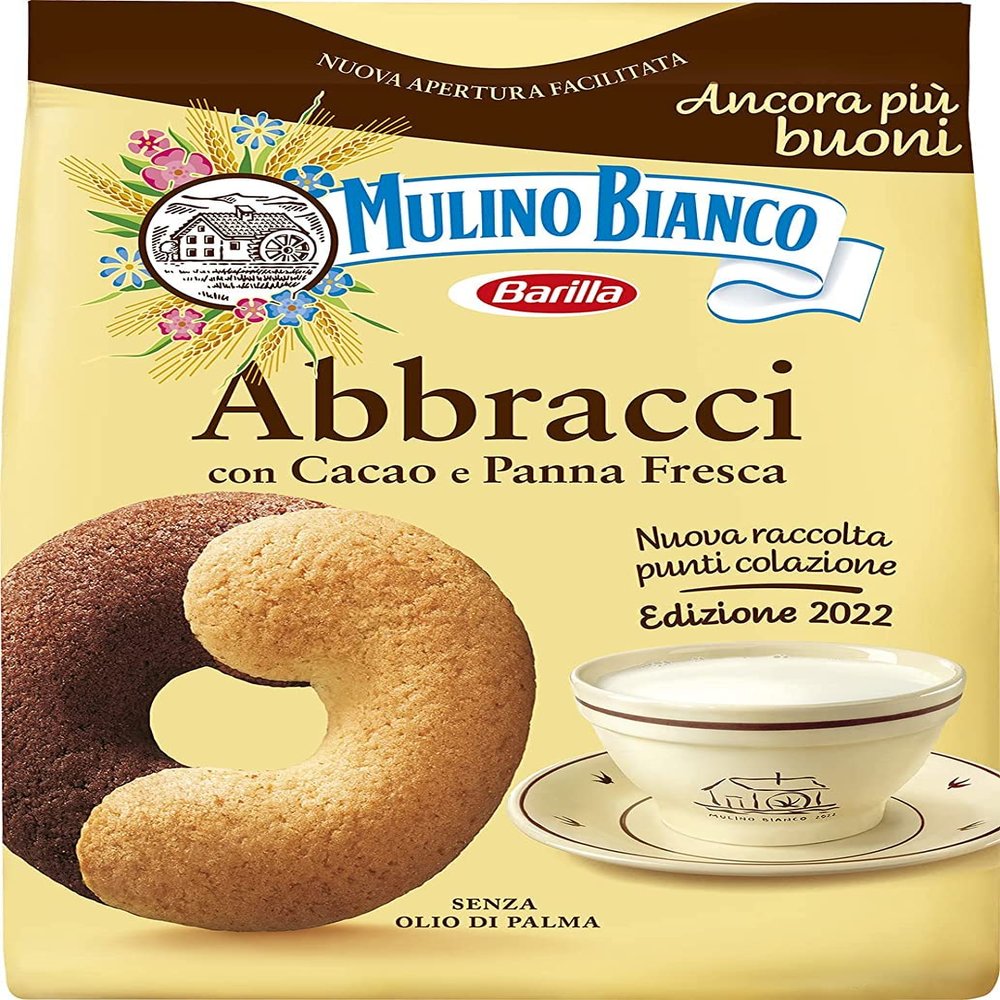 6 x Mulino Bianco Biscuits Abbracci 700 g Italy Biscuits Cookies Cake Brioche