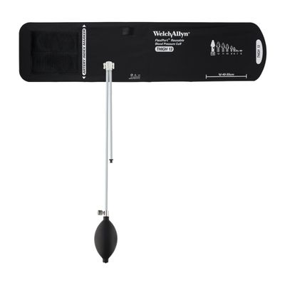 Welch Allyn REUSE-13-2BV FlexiPort Reusable Blood Pressure Cuffs with Inflation System with Bulb and Valve, Thigh (Size 13)