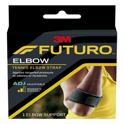 FUTURO Tennis Elbow Strap, Provides Moderate Support to Weak, Sore and Injured Tendons, Adjustable
