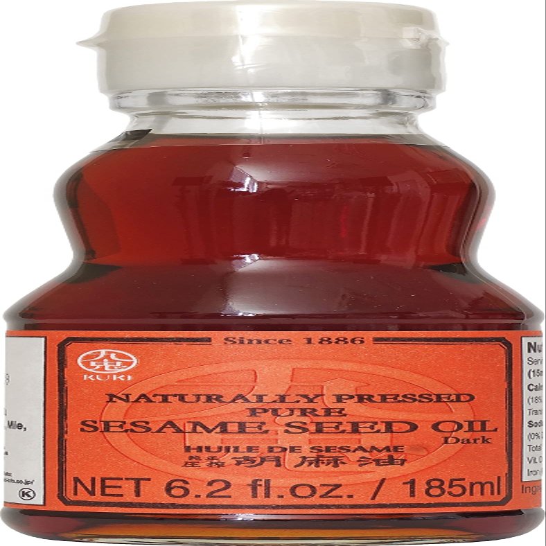 Kuki Pure Sesame Seed Oil (Dark) Kuki Junsei Goma Abura 185ML