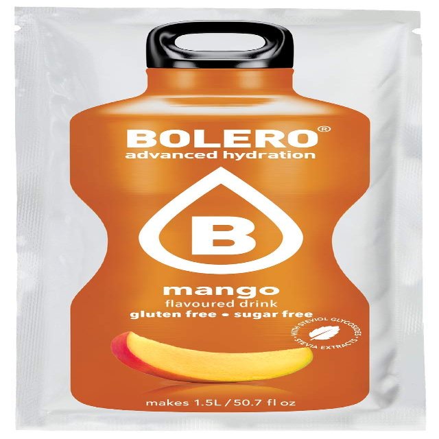 Bolero Essential Hydration Sugar Free Fruit Drink Mango 12 Sachets