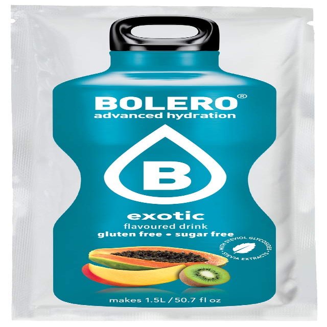Bolero Essential Hydration Sugar Free Fruit Drink Exotic 12 Sachets