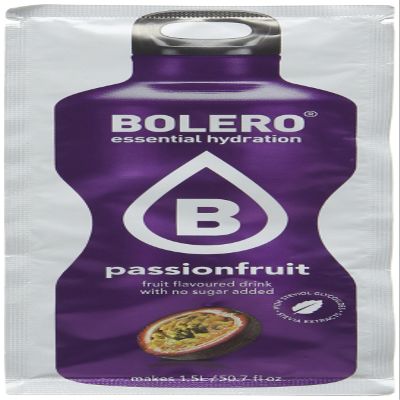 Bolero Essential Hydration Sugar Free Fruit Drink Passion Fruit 12 Sachets