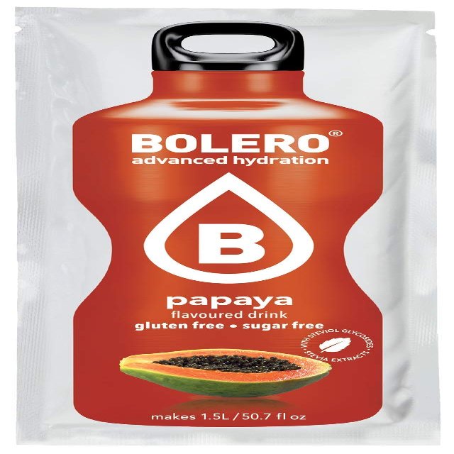 Bolero Essential Hydration Sugar Free Fruit Drink Papaya 12 Sachets