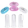edealing Soft Safe Toothbrush Silicone Finger Toothbrush Gum Brush Clear Massage Pack Of 3 view 1