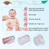 edealing Soft Safe Toothbrush Silicone Finger Toothbrush Gum Brush Clear Massage Pack Of 3 view 3