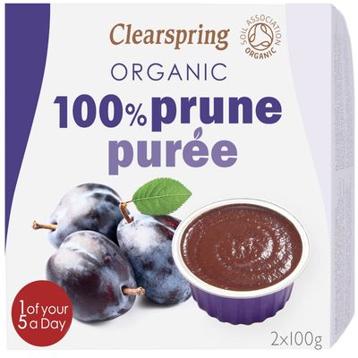 Clearspring Organic Prunes Fruit Puree 200 g (Pack of 3)