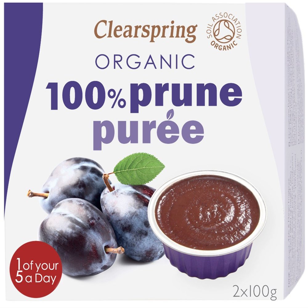 Clearspring Organic Prunes Fruit Puree 200 g (Pack of 3)