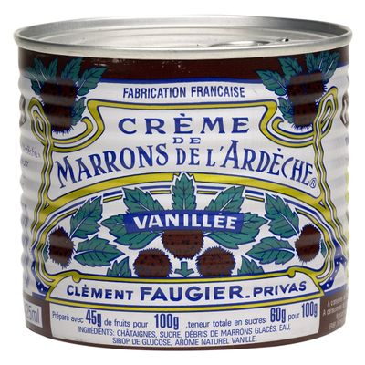 Clement Faugier Sweetened Chestnut Spread Puree 500 g (Pack of 3)