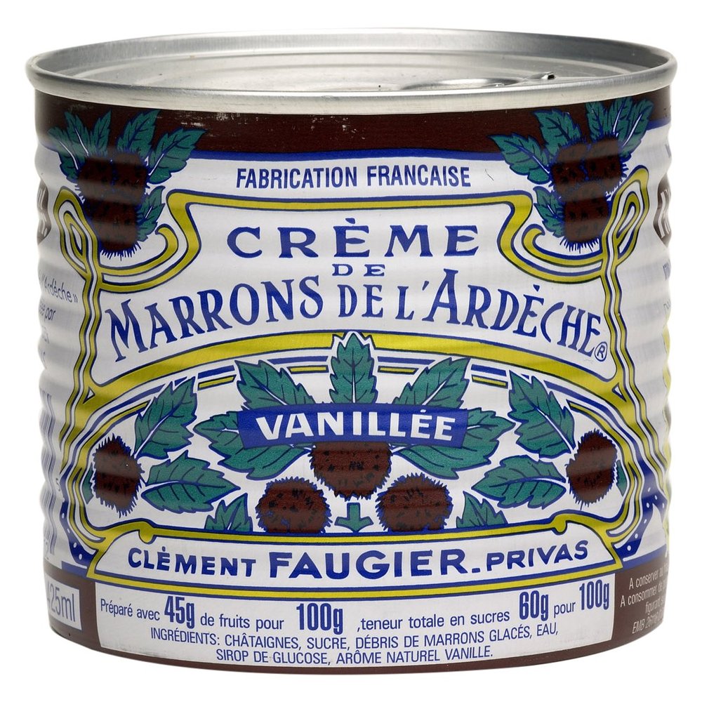 Clement Faugier Sweetened Chestnut Spread Puree 500 g (Pack of 3)