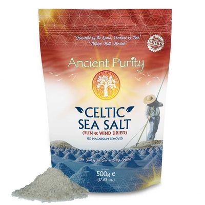 Celtic Sea Salt "Natural Real Grey Salt" 500g (Magnesium Rich) heart health