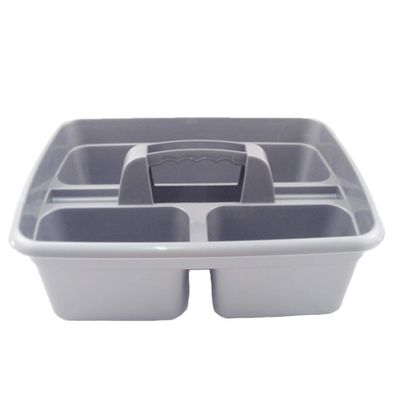 TDBS The Dustpan and Brush Store Plastic Cleaning Caddy Cleaners Carry All Basket Tote Tray Grey