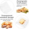 Bag It Plastics Film Fronted Paper Sandwich Bakery Food Display Bags 7" x 7" / 175mm x 175mm - (Pack of 500) Ideal for Cakes, Sweets, Sandwiches & More view 3