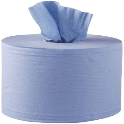 12 Roll Pack 2ply 80 Metre X 170 Millimetre Blue Centrefeed Embossed Paper Towel Rolls - 12 Rolls Total