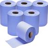 2 Ply 105m x 170mm Blue Paper Rolls Centrefeed Embossed Towels - 24 Rolls view 2