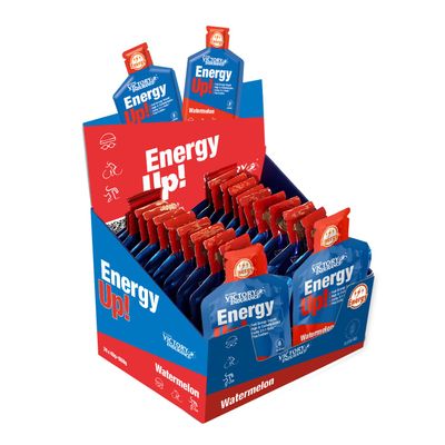 Victory Endurance Energy Up Watermelon Flavor Gel. with Added Sodium. Immediate Energy - 24 Count