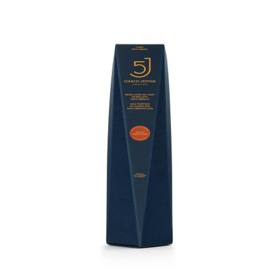 CINCO JOTAS Acorn-fed 100% Ibrico Cured Loin - Traditional Recipe | Cured Loin Made From Acorn-Fed Free-Range Iberian Pigs - 5J Quality, Slow and Natural Curing. Half Piece of 400-500gr