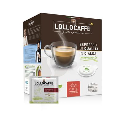 150 Pods Coffee 44mm - Classico Espresso - Lollo Coffee
