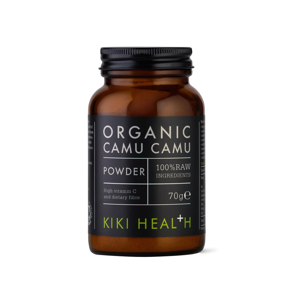 KIKI Health Premium 100% Raw Organic Camu Camu Powder | Sustainably Sourced Superfood | 344% Vitamin C in 1 TSP | Boost Collagen, Gluten-Free & Vegan | Certified Organic by Soil Association