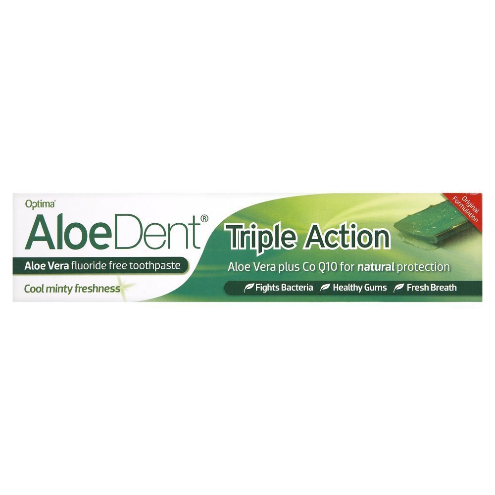 (2 Pack) - Aloe Dent - Aloe Vera Triple ActionT/paste | 100ml | 2 PACK BUNDLE