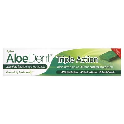 (3 PACK) - Aloe Dent - Aloe Vera Triple ActionT/paste | 100ml | 3 PACK BUNDLE