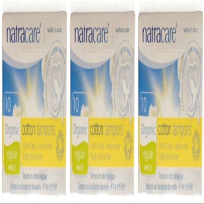 (3 Pack) - Natracare - Org Applicator Tampons Regular | 16pieces | 3 Pack Bundle