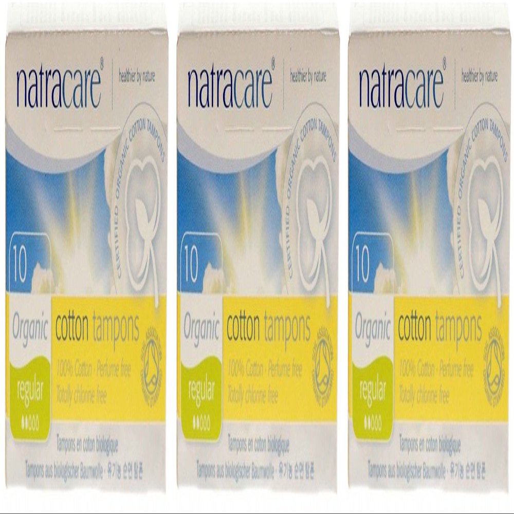 (3 Pack) - Natracare - Org Applicator Tampons Regular | 16pieces | 3 Pack Bundle