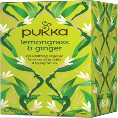 (10 PACK) - Pukka Herbs - Lemongrass & Ginger | 20 sachet | 10 PACK BUNDLE