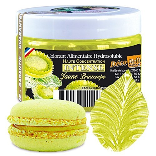 Spring Yellow (Jaune Printemps) Intense Water Soluble food colour (50g)